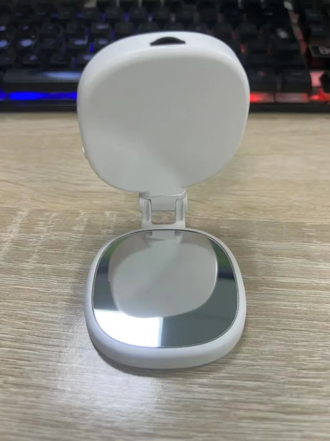 Magnetic Selfie Light for MagSafe iPhone 360° LED Ring Fill Light with Mirror Perfect for Selfies Vlog