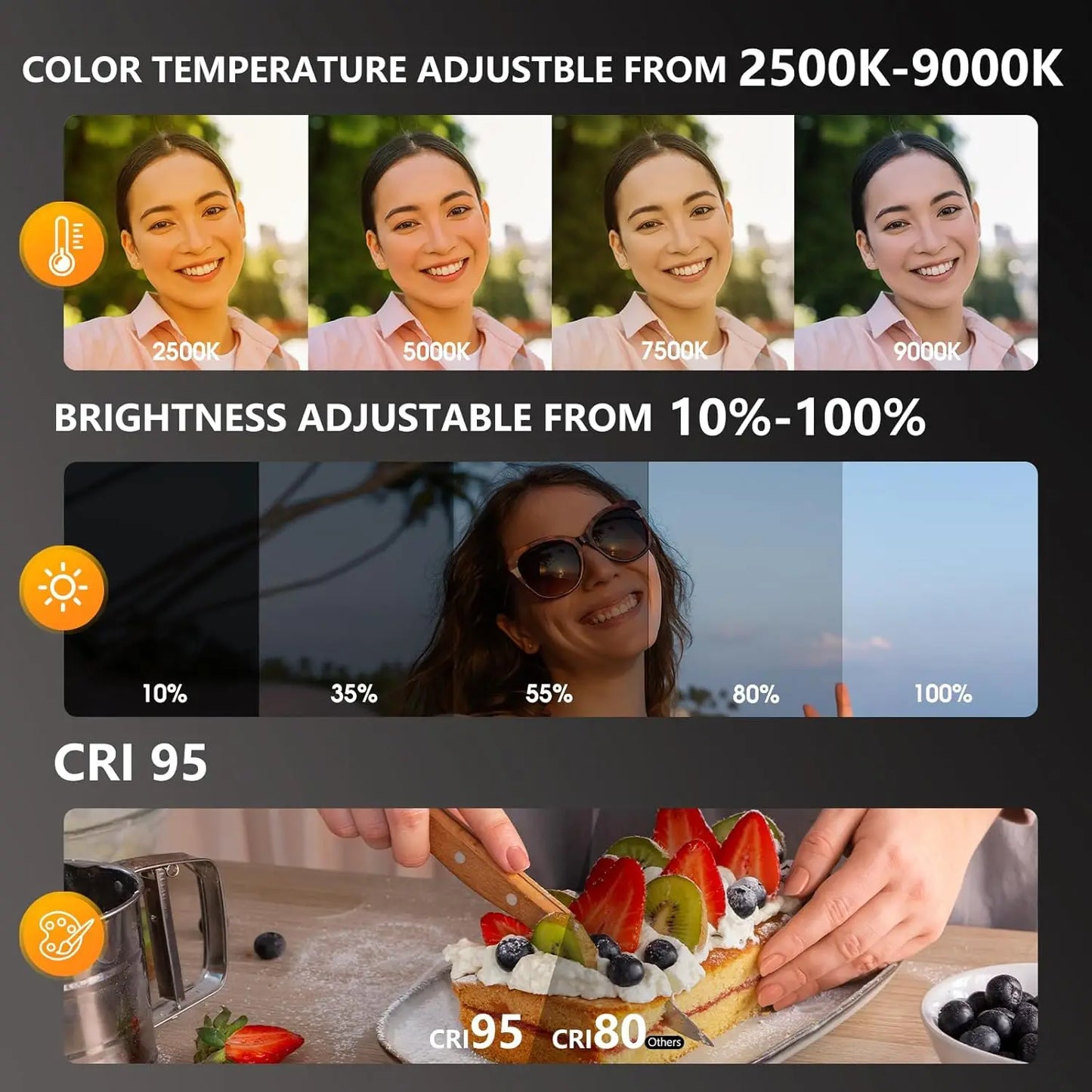 Magnetic Selfie Light for MagSafe iPhone 360° LED Ring Fill Light with Mirror Perfect for Selfies Vlog